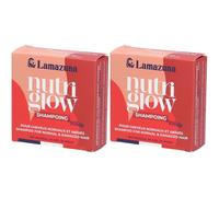 Lamazuna® Nutri Glow Shampooing solide pour cheveux normaux & abîmés 2x70 g