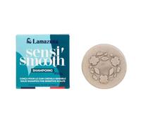 LAMAZUNA - Shampoing solide - Cuir chevelu sensible - Poudre de pivoine - Mousse généreuse - Végane - Fabriqué en France - idéal pour le voyage - 70g