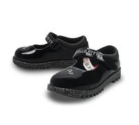 LAMB Chaussures d'école pour filles - Hello Kitty Mary Jane - Noir - Durable et résistant aux éraflures - En polyuréthane verni - Chaussures pour enfants depuis 1887, Noir , 27 EU