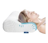 LAMB Ergonomique Cervical à Mémoire de Forme, Oreiller Orthopédique pour la Nuque, Réglable Hauteur, Oreiller Hypoallergénique Lavable de Soutien Doux Prime, Anti Ronflement & Anti Douleur