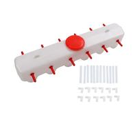 Lamb Milk Nipples Feeder Livestock Feeding Bucket Red Silicone Nipples Large Capacity 9L Animal Milk Feeder for Piglet Puppy Farm Cow Sheep Goat