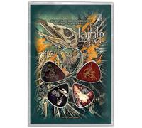 Lamb Of God Guitar Picks Omens Nouveau Officiel Noir 5 Pack Plectrum