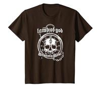 Lamb of God Memento Mori Coffee T-Shirt, Enfant, Marron, 3 Ans