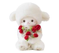 Lamb Toy - Rabbit Plush, 11.81in Lamb Stuffed Animal Soft and Huggable | Adorable Nursery Decor Cute Plushs Doll, Sheep Plush Toy for Babies, Girls, Boys, Adults, Collectors, Bedroom Decor, Gift