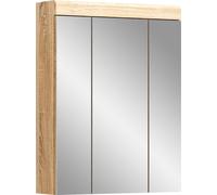 Lambada armoir de salle de bain avec miroir 3 portes chêneReproduction.