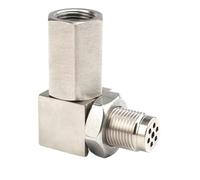 Lambda Sonde O2 Joint adaptateur à 90° pour connecteur de sonde lambda M18x1.5 et tuyau d'échappement