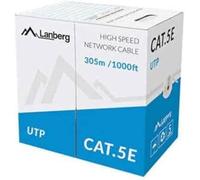 lamberg Câble/Cordon réseau RJ45 Catégorie 5E UTP (U/UTP) Droit 305m (Gris)