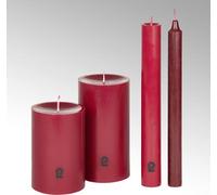 Lambert Bougie ronde H 24 cm, D 3 cm moulé bourgogne 39548