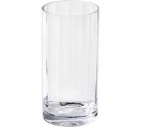 Lambert Tagliare Vase, verre clair avec optique, H20 D10 cm 17135