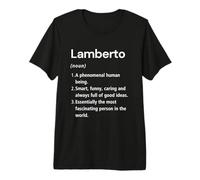 Lamberto Définition du nom Dictionnaire Amusant T-Shirt Haut de Gamme
