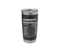 Lamberto Valeur Nutritive Nom Drôle Gobelet isotherme en acier inoxydable double paroi
