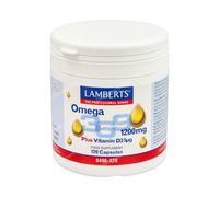 Lamberts Omega 3-6-9 Plus Vitamine D3 120 Gélules - Complément Acides Gras EPA DHA