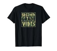 L'ambiance de la deuxième année Correspond à la u Primaire T-Shirt Graphique avec Valeur, Homme, Noir, XL