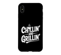 L'ambiance Estivale Amusante pour Les Amateurs de Barbecue Chillin' and Grillin' Coque pour iPhone XS Max