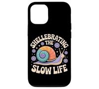L'ambiance Florale de la Coquille d'escargot de Shellebrating The Slow Life Coque pour iPhone 12/12 Pro