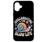 L'ambiance Florale de la Coquille d'escargot de Shellebrating The Slow Life Coque pour iPhone 16 Plus