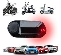 Lambo Alarme de voiture factice à énergie solaire - Faux système d'alarme de voiture clignotant LED | Dispositif antivol de voiture universel pour vélos, sécurité automobile