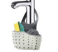 Lambo Caddy pour robinets à suspendre, porte-savon doux et double couche facile à utiliser, support de lavabo peu encombrant pour brosse à liquide vaisselle, ustensiles de cuisine