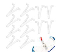 Lambo Clips Papillon pour Piscine Clip en V pour Piscine Clip en V Universel pour Filet D'écumoire, Râteau Feuille Skimmer Tête D'aspirateur pour Nettoyage Piscine