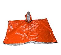 Lambo Couvertures d'urgence, Poncho De Survie d'urgence, Poncho De Pluie, Couverture D'extérieur Imperméable pour Équipement De Camping pour Randonnée Voyages, Coupe-Vent, Portable