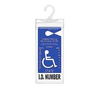 Lambo Handicap Placard Holder pour Auto - Porte-Transparent pour handicapé pour Voiture - Porte-Garage Aide Au Stationnement avec avec Cintre pour Carte Bancaire
