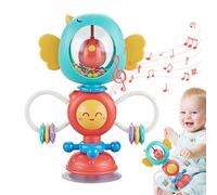 Lambo Jouets à succion | Jouets pour Nouveau-nés,Chaise Haute Ventouse hochet Jouets de Dentition Plateau de développement sensoriel Jouet Nouveau-né Cadeaux pour Les 6 Mois et Plus