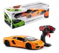 Lamborghini Aventador LP 700-4 Voiture Télécommandée 1:10 - 2,4 GHz - Batterie Rechargeable - Chargeur USB - Orange