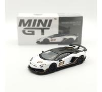 Lamborghini Aventador SVJ 63 Bianco Asopo - Mini GT - 1:64 - Supercar Neuf Boîte