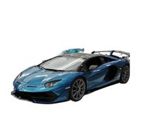 Lamborghini Aventador SVJ Cabriolet Bleu à l'échelle 1:18 Jouets Non RC