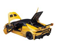 Lamborghini Huracan GT LB-Silhouette Works Jaune m tallis avec toit noir 1/18, mod le r duit par Autoart