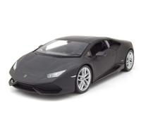 Lamborghini Huracán LP610-4 2015 Noir Mat Maquette de Voiture 1:24 Welly