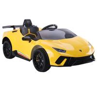 Lamborghini Huracan Voiture Électrique Pour Enfant Avec Télécommande LED Jaune
