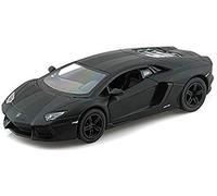 Lamborghini Matt Black Aventador LP 700-4 1:38 5 Pull Back Diecast Car by LAMBORGHINI