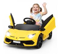 Lamborghini sous Licence Voiture Électrique Enfant 12V - sous Licence Officielle, Télécommande 2.4G, Portes Hydrauliques, Phares LED, MP3, Klaxon - Jouet Dès 3 Ans