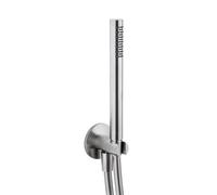 Lamborghini Spectra Set de douche en acier inoxydable avec raccord mural coudé et support de douchette intégré, WLS3030-INTL,