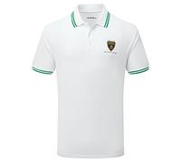 Lamborghini Squadra Corse Polo de voyage pour homme Blanc, noir, Taille S