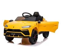 Lamborghini Urus Voiture électrique pour enfants 12 V Jaune Roues en plastique Siège plastique 1-5 ans RC