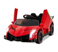 Lamborghini Voiture Électrique 12v/7 Ah Pour Enfants, Télécommande 2.4 G, Portes Hydrauliques, Led, Klaxon, Mp3, Usb 3-8 Ans Rouge