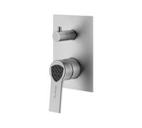 Lamborghini Vortex Mitigeur de baignoire/douche pour 2 à 3 sorties à combiner avec un corps d’encastrement, VOR1991-CS+LEV002A-CSCA,