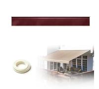 Lambrequin Droit de Remplacement pour Store Banne, Tissu Polyester Imperméable Résistant aux UV, Bord droit Bordure de Store pour Terrasse, Balcon, Jardin Camping-Car(Rouge vin,B490cmxH30cm)