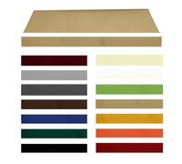 Lambrequin Droit pour Store Banne, Tissu de Bandeau Remplacement Imperméable, Bord Droit de Rechange pour Auvent Terrasse, Balcon, Jardin, Camping-Car(Khaki,B400cm)