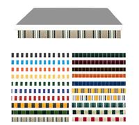 Lambrequin Droit pour Store Banne, Tissu de Remplacement Cantonnière pour Auvent, Tailles de Lambrequin ImperméAble Anti-UV, Tissu Seul pour Balcon Extérieur Terrasse(Green Stripe 4,B400cm)
