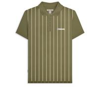 Lambretta Polo à manches courtes et col contrasté pour homme - Kaki - 3XL
