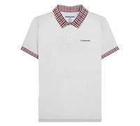 Lambretta Polo à manches courtes et col vichy pour homme, blanc, 4XL