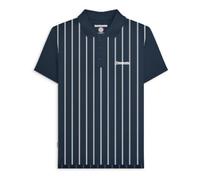 Lambretta Polo rayé pour homme, bleu marine, M
