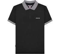 Lambretta Polo rétro bicolore, Noir , 4XL