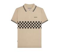 Lambretta - Polo SS25 - Homme (L) (Beige Gris/Noir)