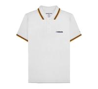 Lambretta Polo Trgt pour homme, Blanc (tabac/bleu marine/doré, L