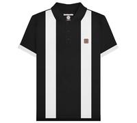 Lambretta Polo Vint pour homme, noir/blanc, XL