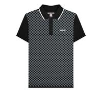 Lambretta Polos à carreaux pour homme, Noir , M